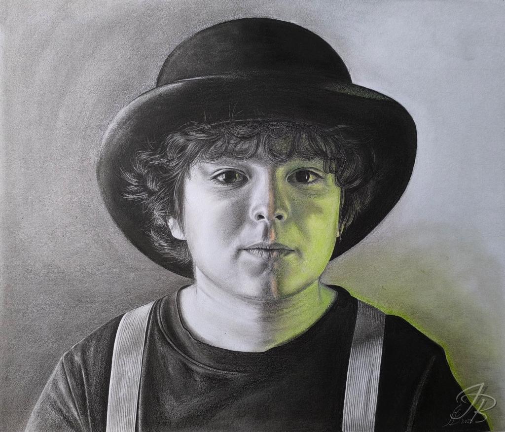 Two Faces (45 cm x 52 cm), 2025